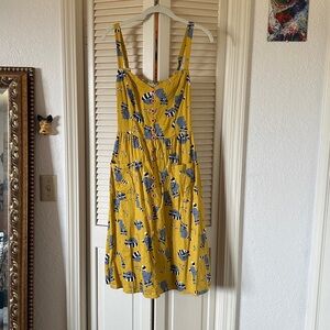 Collectif raccoon banana dress